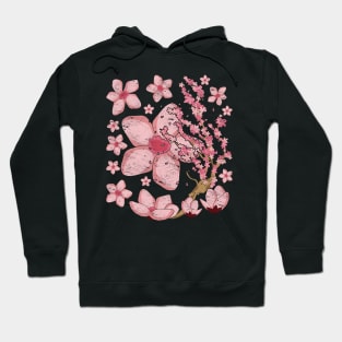 Japan Sakura Pink Flower Japanese Cherry Blossom Hoodie